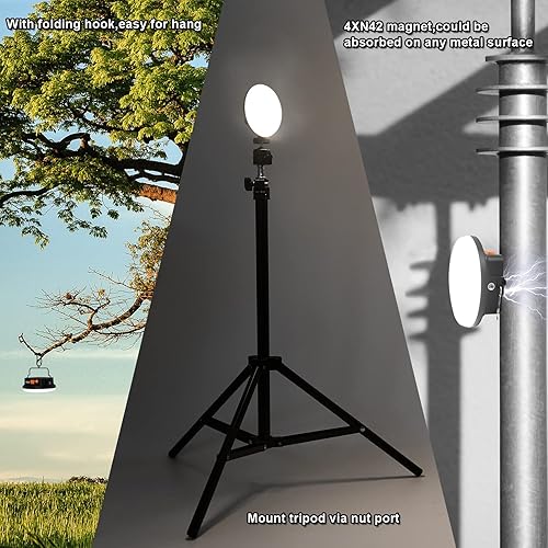 Miniatura 5 de IODOO Luz de Camping Recargable de 10000mAh 30W con Control Remoto 3000LM 270040006500KROJO LED Linterna de Camping Portátil IP45 Impermeable Luces