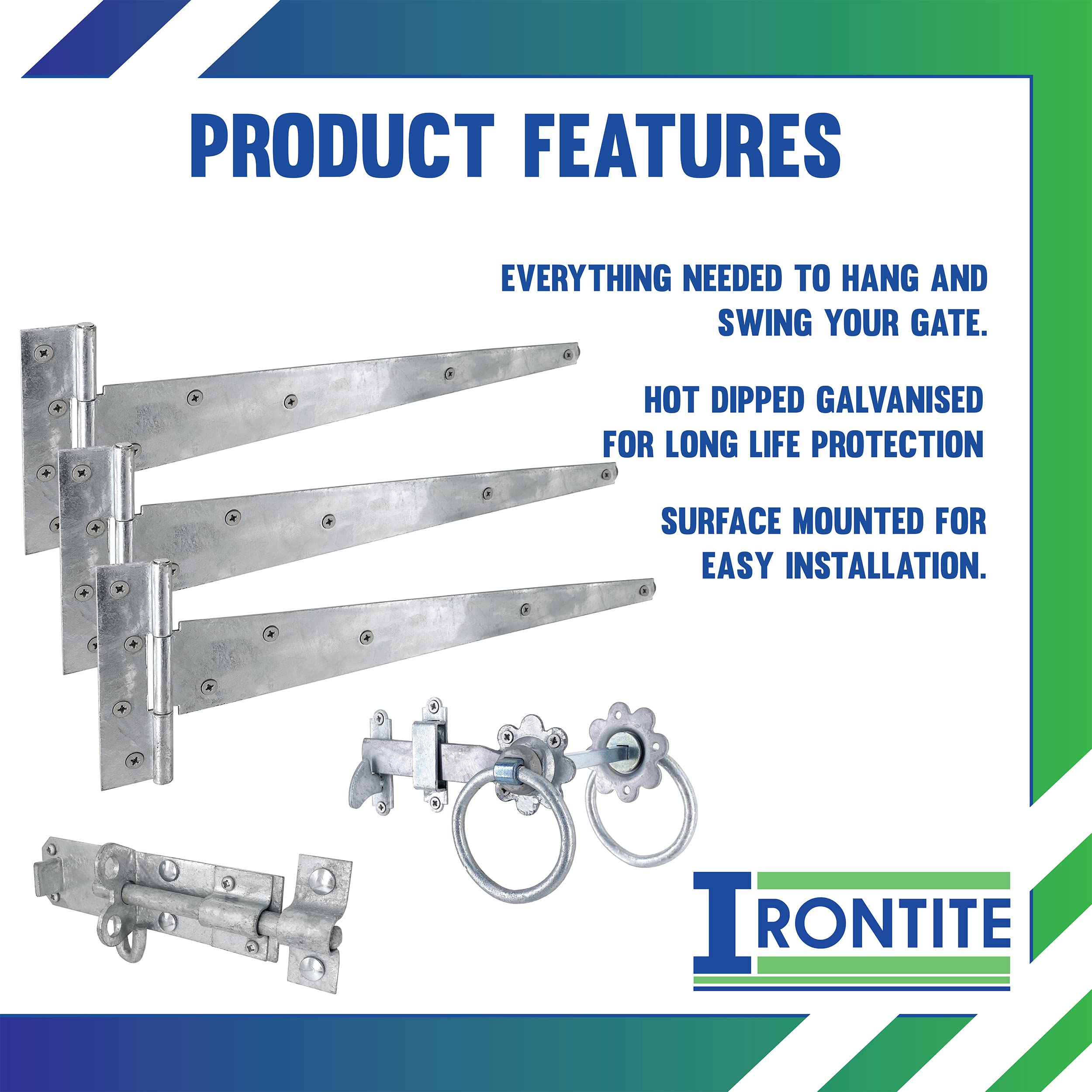 IRONTITE® Kit porta zincato, 450 mm