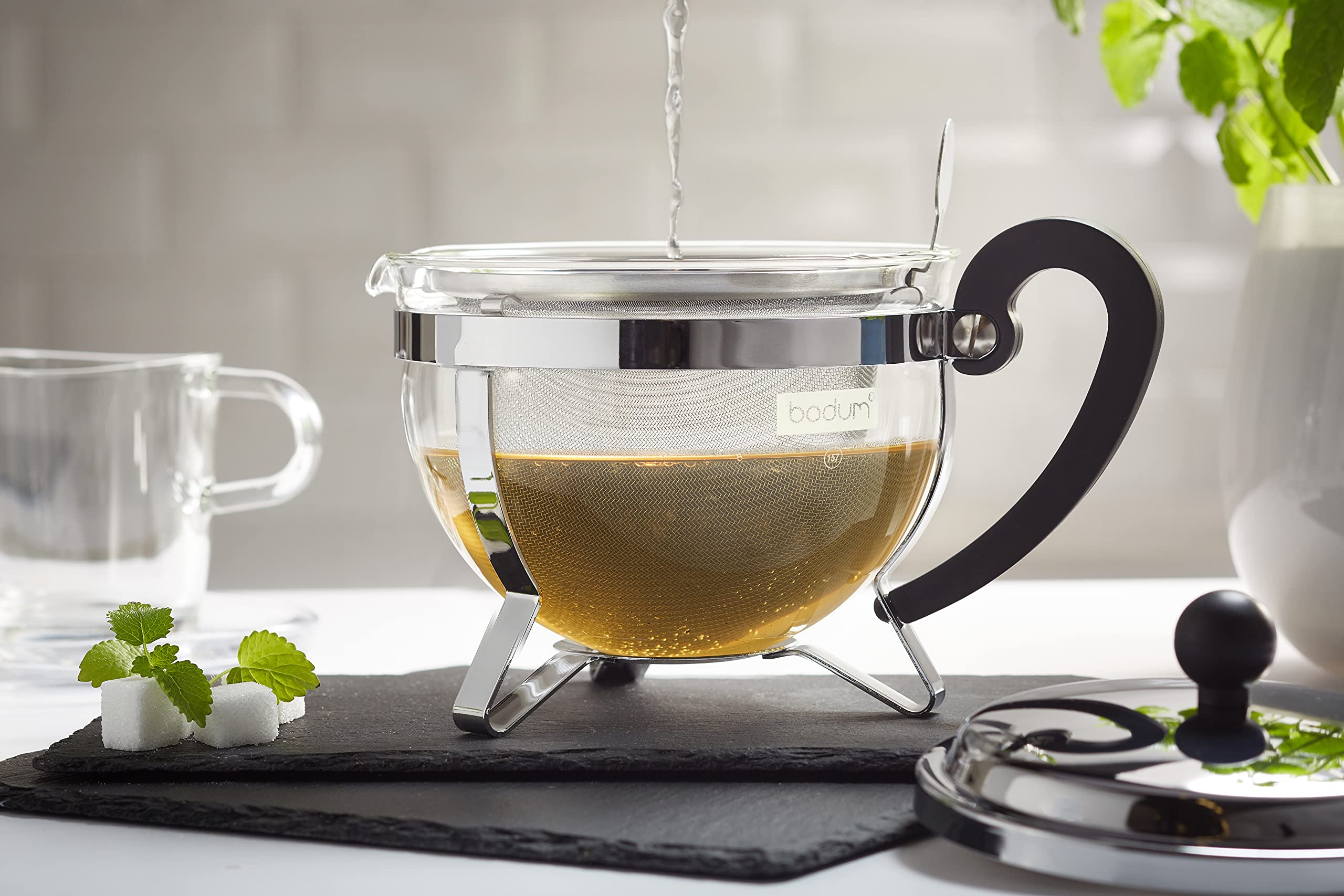 Bodum - 1922-16-6 - Chambord - Théière à Tamis - 1 L - Inox, Silver