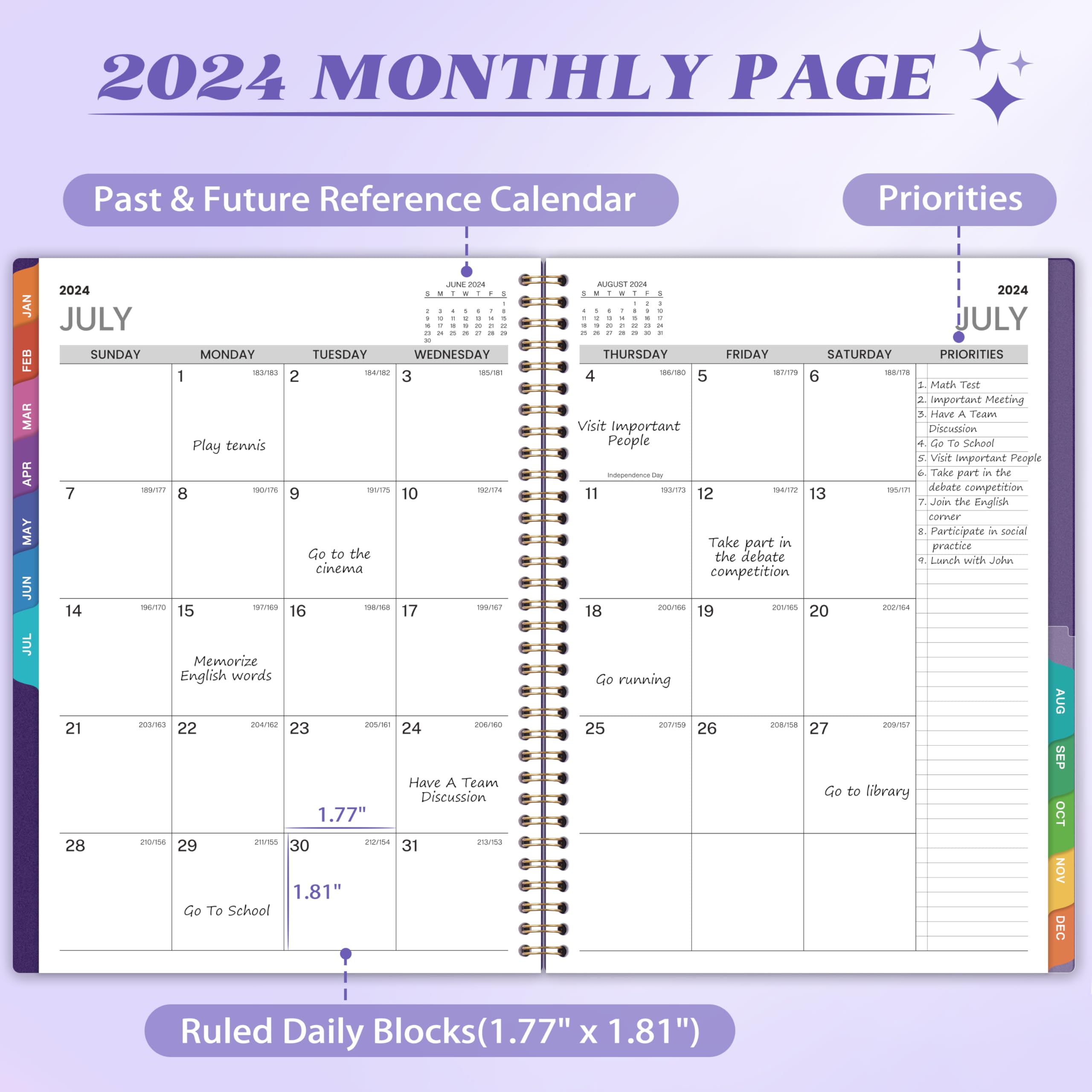 Mua SUNEE 2024 Appointment Book, Quarter-Hourly, Weekly & Monthly - From January 2024 - December