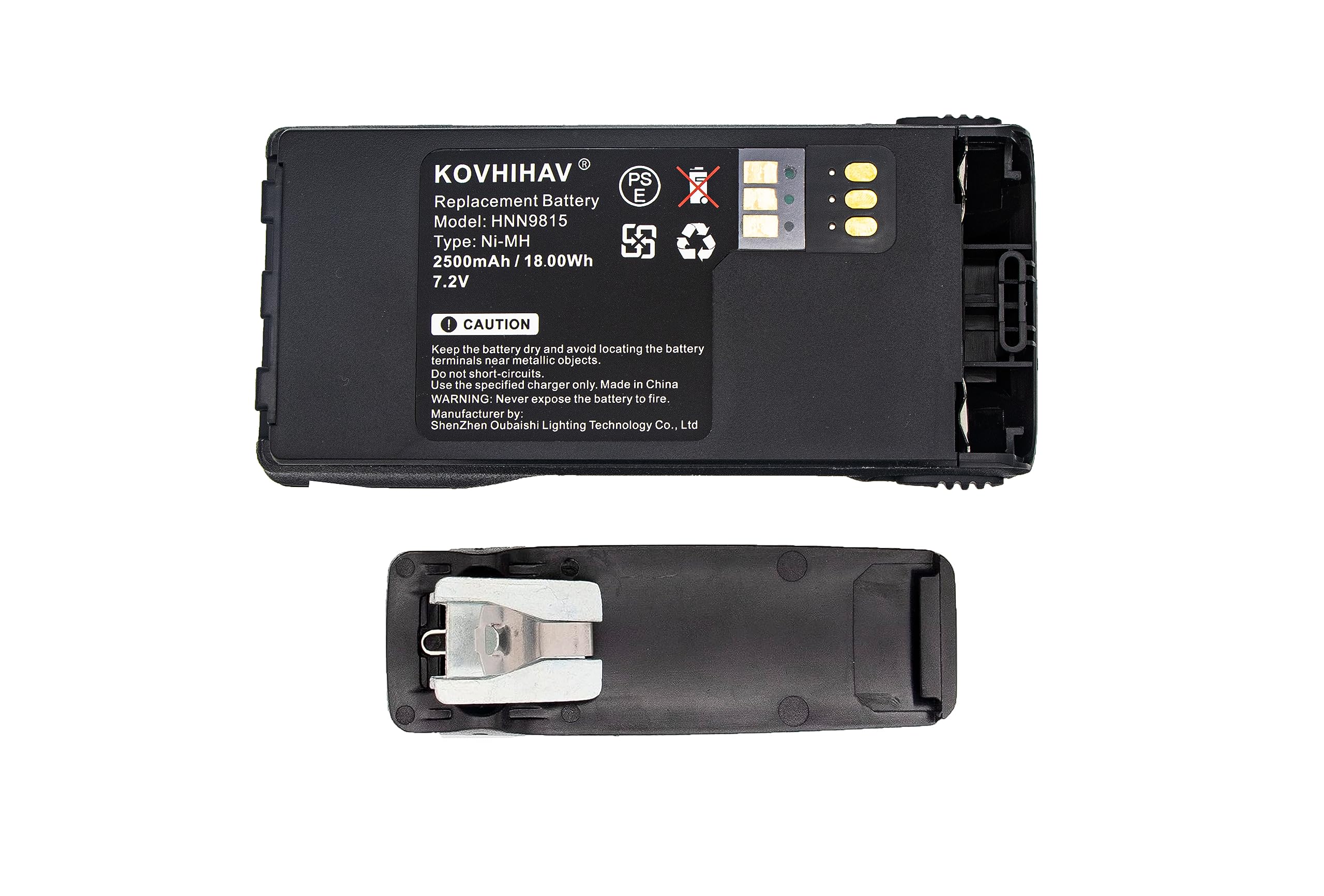 2500mAh NTN9858C Replacement Battery for Motorola XTS1500 XTS2500 PR1500 MT1500, fits Part No NTN9815/A/AR/B NTN9858/A/AR/B/C