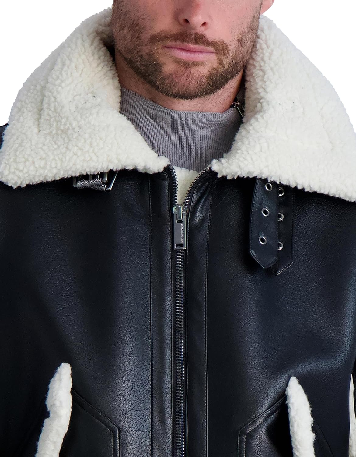 Karl Lagerfeld Paris Men's Casual Aviator Jacket - Image 5