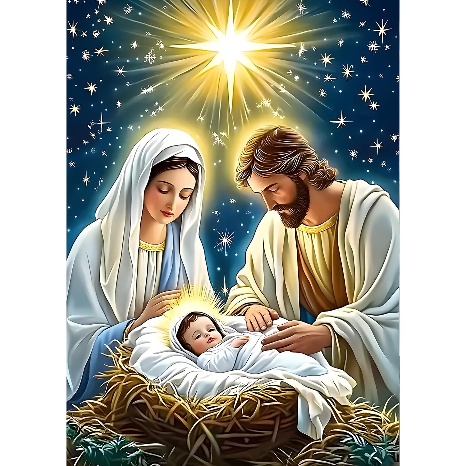 QQYRHN 5D DIY Lumière De Vie Kits De Peinture Diamant, Complète