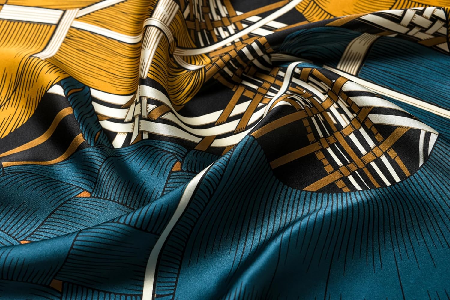 100% Pure Mulberry Silk Scarf 35" Large Square Lightweight Headscarf –Women’s Hair Wraps The shawl-With Gift Packed - Image 6