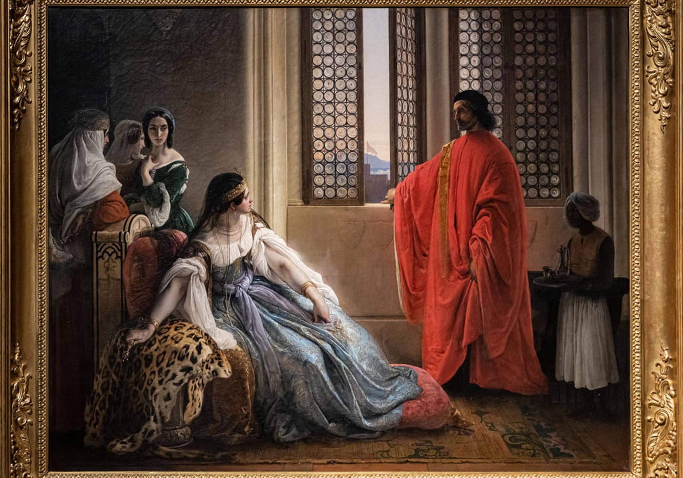 POSTERIIk Famous Modern Artwork Art Mural Giorgio Cornaro Sent to Cyprus by Francesco Hayez Oil Paintings Pictures for Home Decor 60x90cm