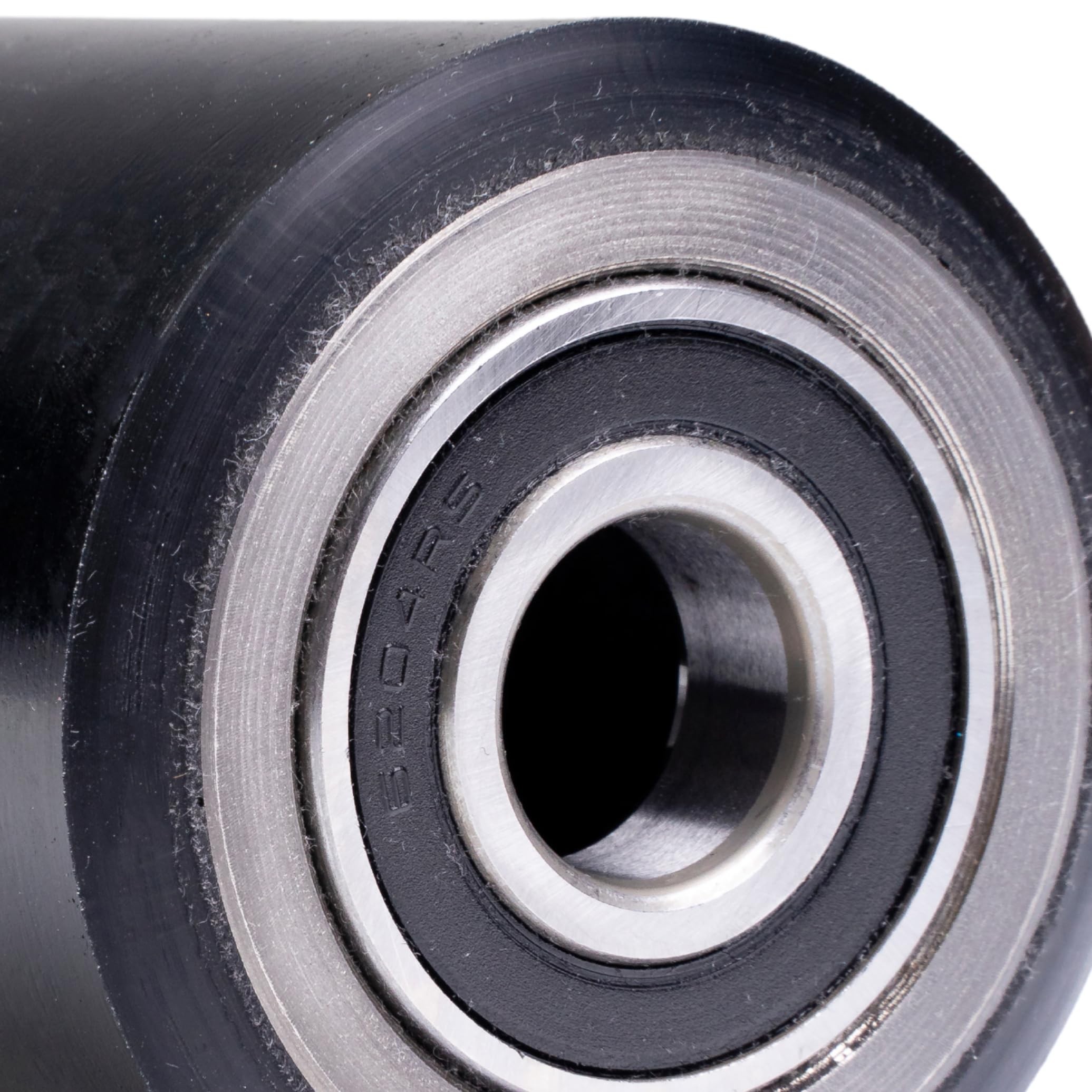 Pallet Jack/Truck Load Wheels Set (2 pcs) 3" x 3.75" with Bearings ID 20mm Poly Tread Black — Amazon image 4