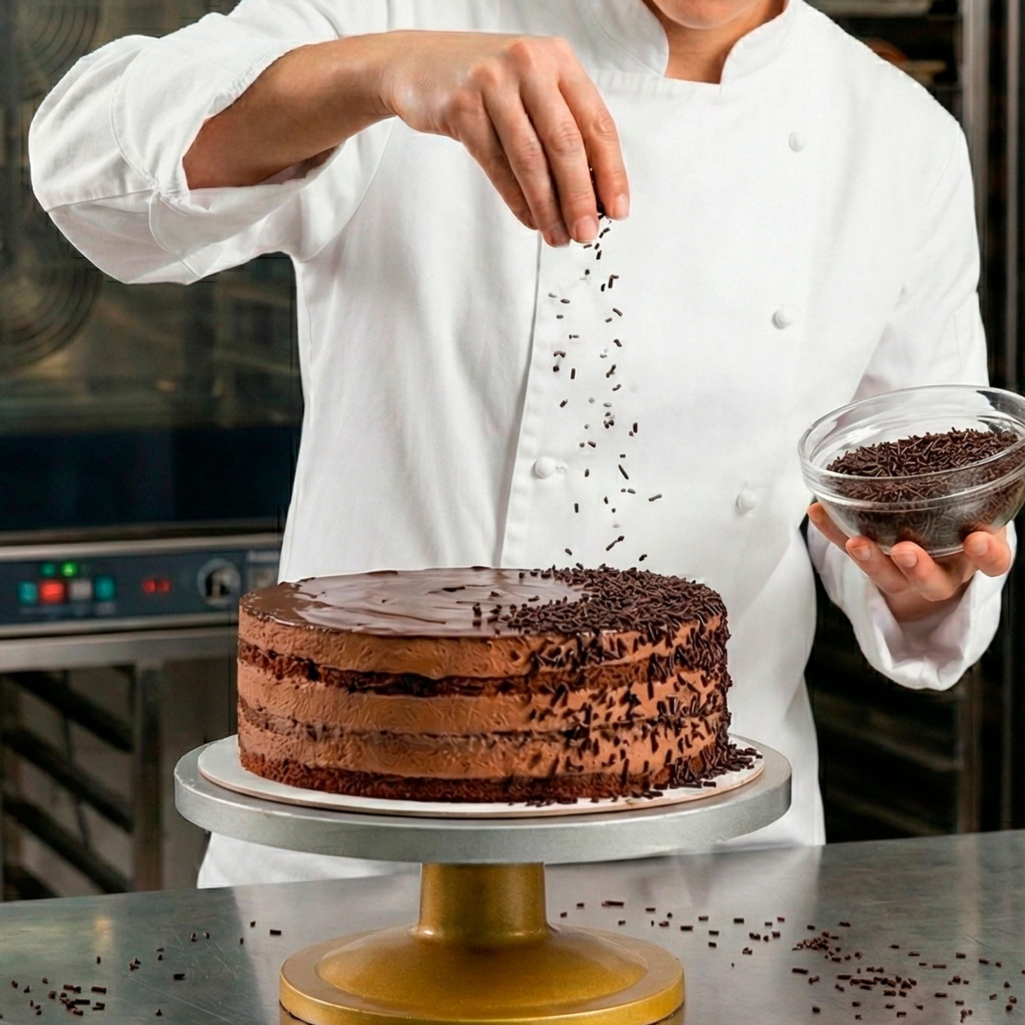 Dekora Fideos de Chocolate 100 g – Topping sin gluten Decoración comestible Tartas Postres Cupcakes Sprinkles Cacao Repostería Creativa