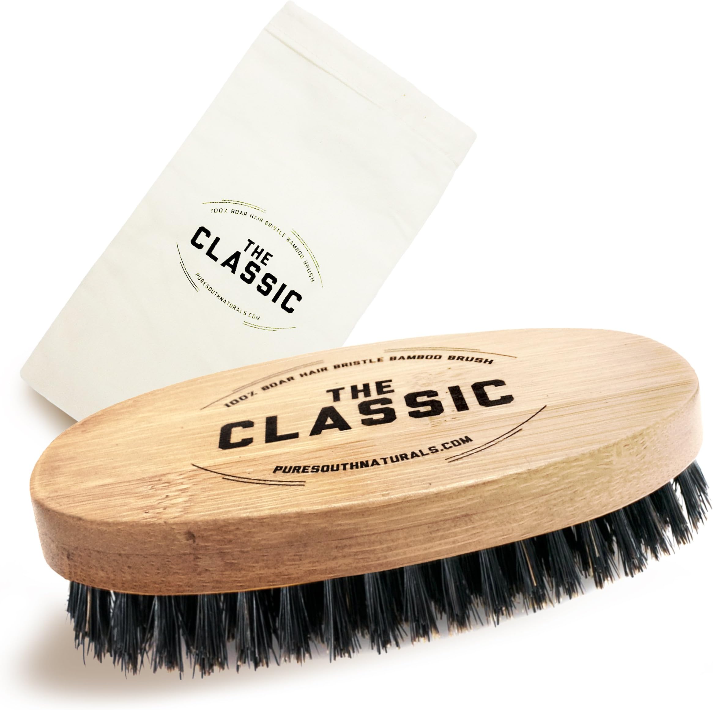 Beard Brush For Men - Classic 100% Soft Boar Bristles By My Best Beard