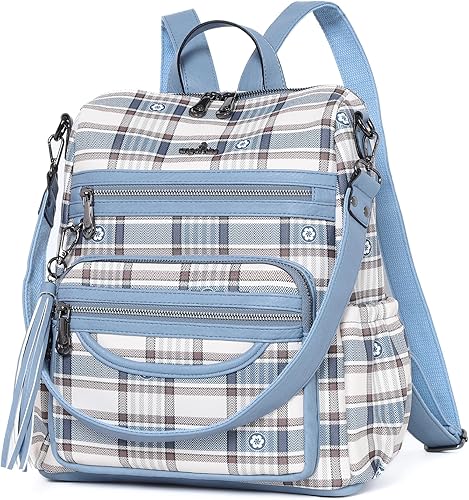 Miniatura 14 de Angel Kiss Mochilas y bolsos de mujer - mochilas casuales con cierre de piel sintética y bolsos de hombro 1-2black