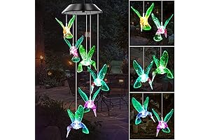 Color-Changing Hummingbird Wind Chimes