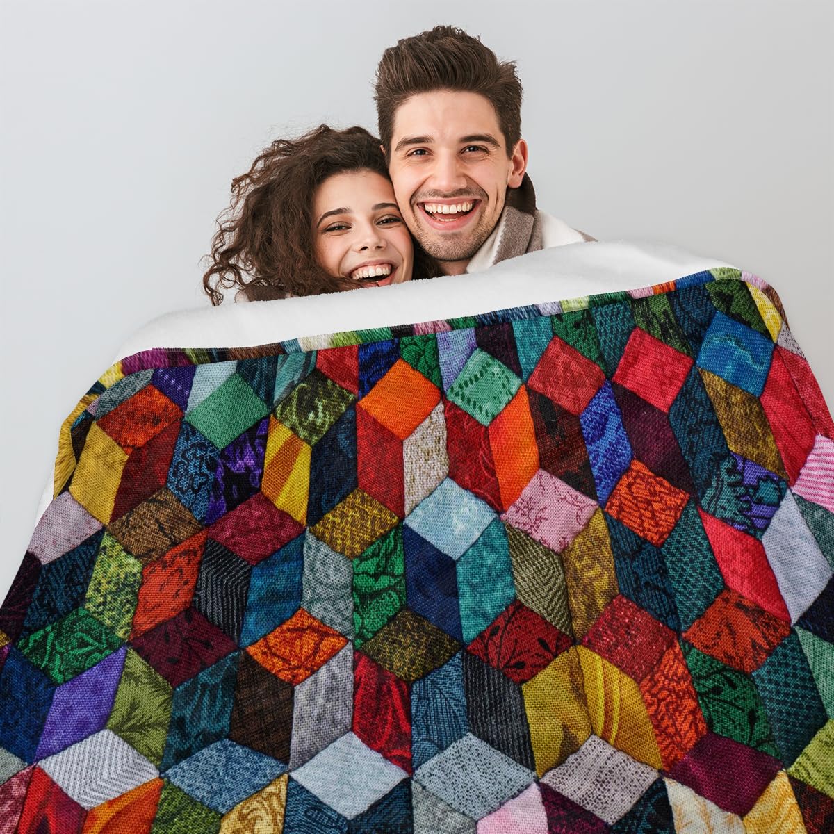 Trail maker Coperte in pile a quadri, 127 x 152 cm, per camera da letto, divano, soggiorno, sedia, animali domestici, all'aperto (marrone