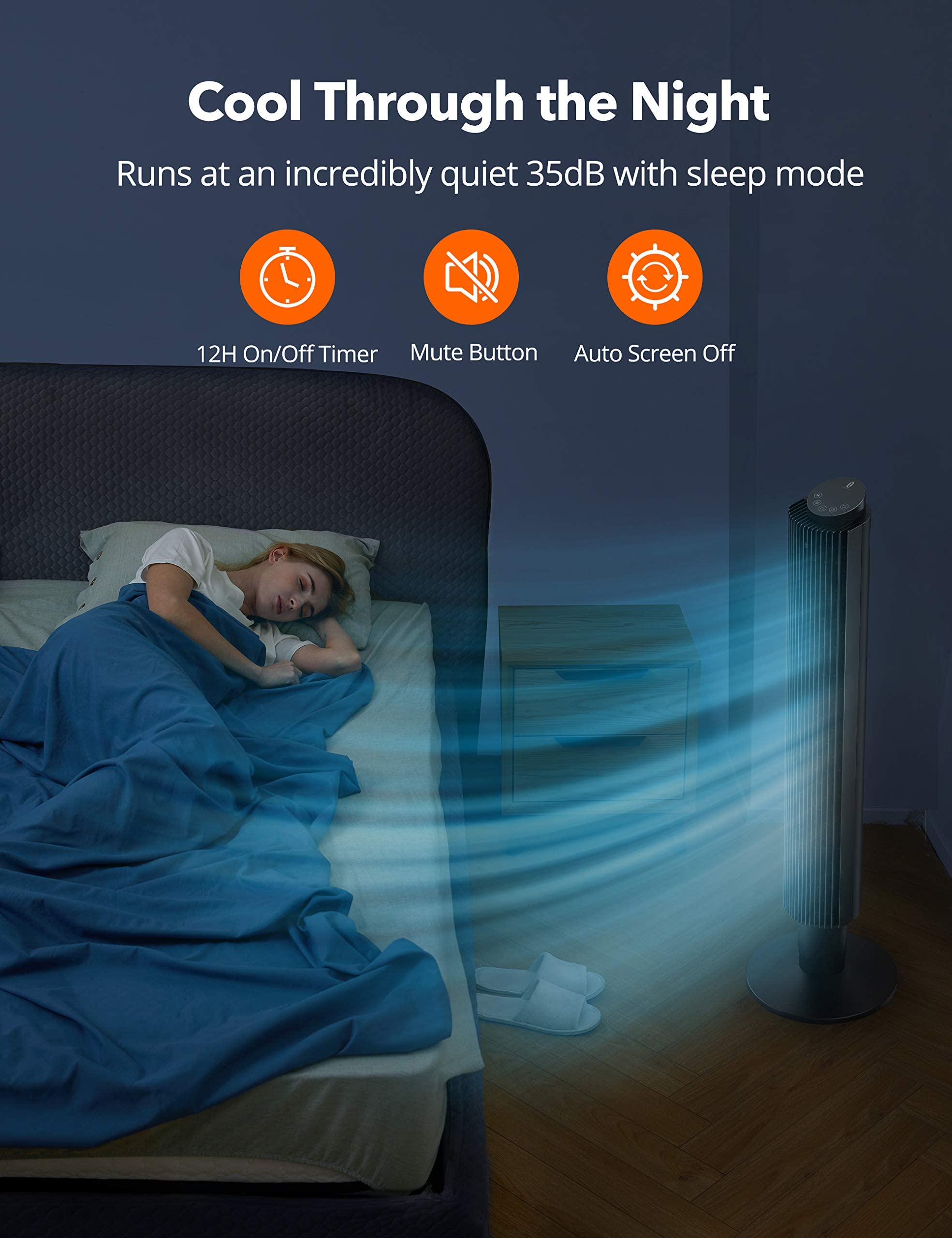 Tower Fan for Bedroom, 42” Oscillating Cooling Fan with Remote, Height  Adjustable, 12H Timer, 5 Speeds, LED Display, Low Noise, Touchpad,  Space-Saving, Quiet Stand Up Fan for Offices and Home : Amazon.ca: