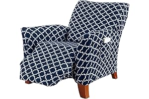 Great Bay Home Printed Twill Wingback Chair Covers