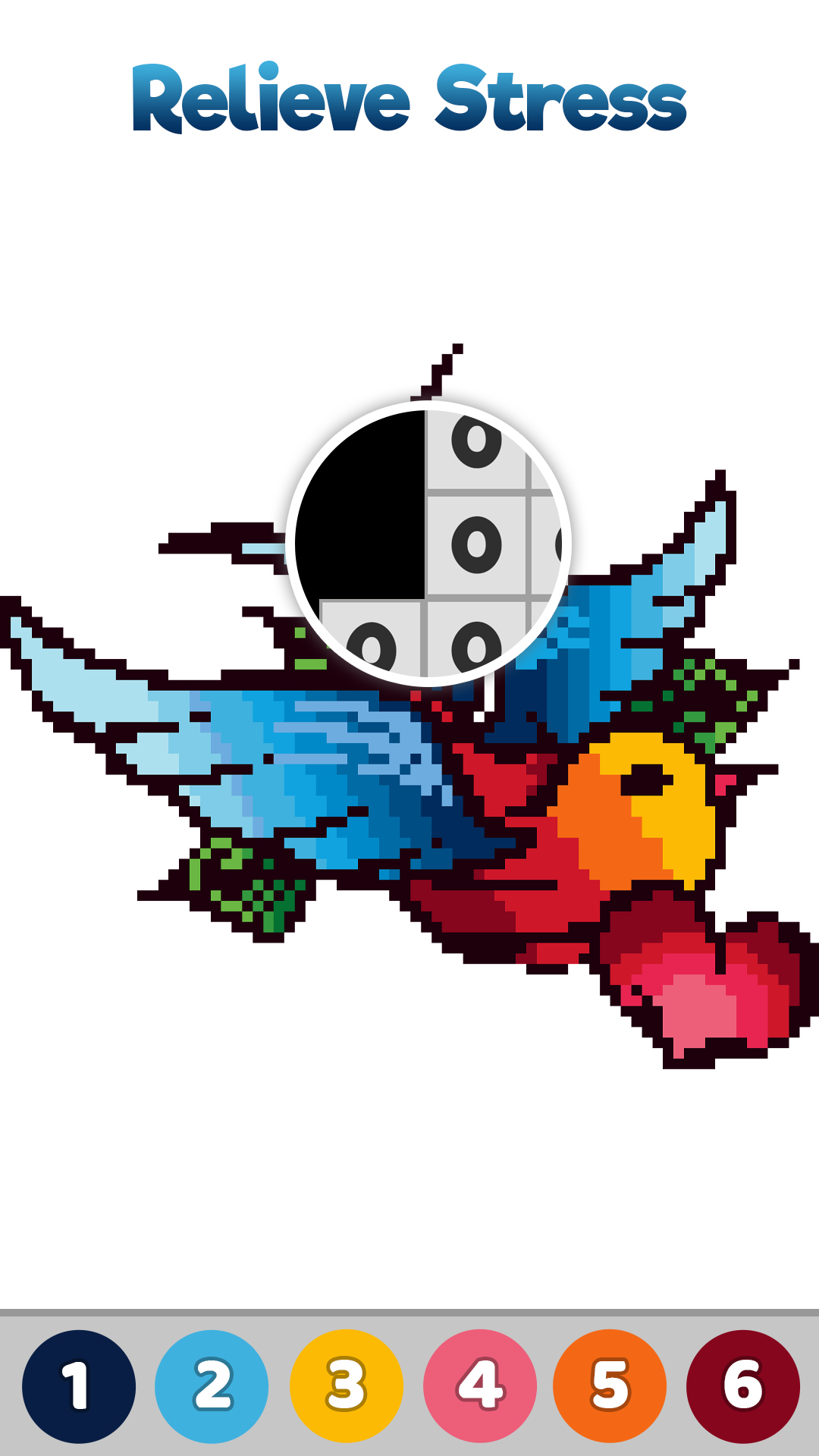 Tattoo Pixel Art Paint by Number, Coloring Book PagesAmazon.in