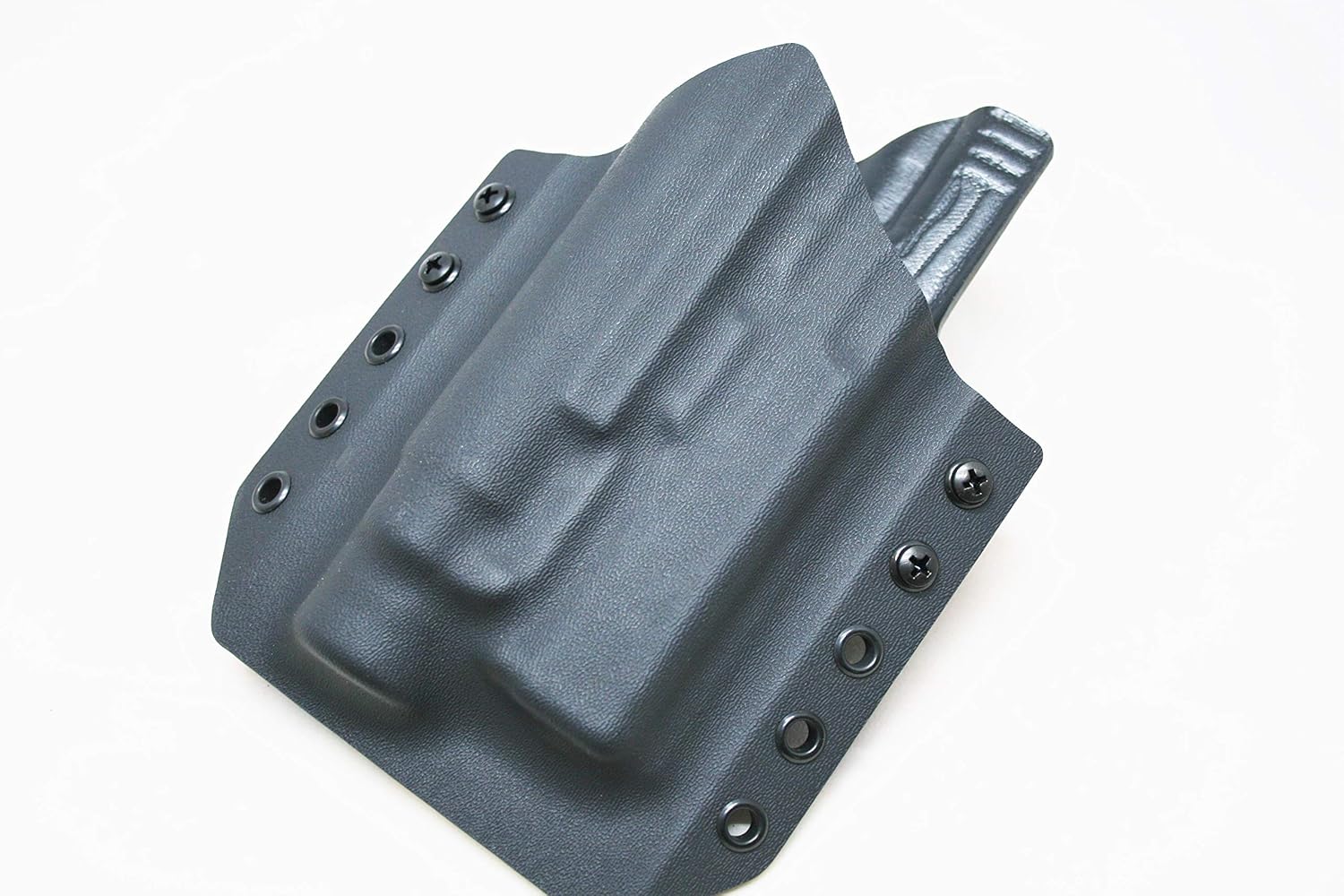 Left Hand OWB Light Bearing Kydex Gun Holster for Glock 17/22 / 19 / 19X / 23/45 with Streamlight TLR-1 | Outside The Waistband Kydex Holster for Glock 19 TLR-1s- Glock 17/22 TLR-1 HL |