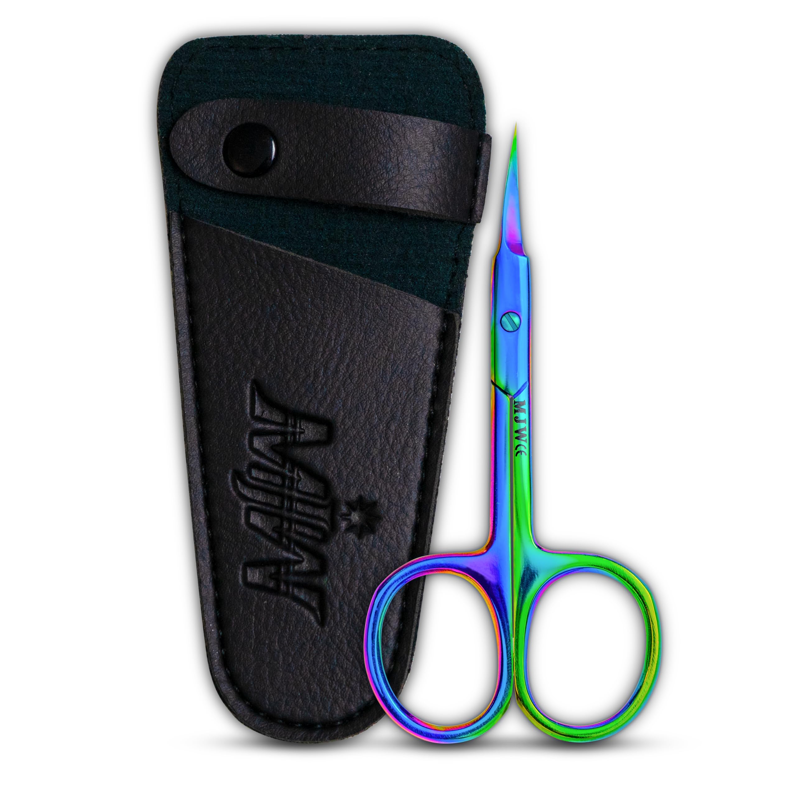 Mjw Multicolor Professional Stainless Steel Cuticle Scissors, Sharp Pointed Manicure & Pedicure Tool For Dead Skin Removal, Multipurpose Beauty Scissors For Nails, Cuticles & Eyebrow Trimming