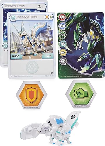 Miniatura 2 de Bakugan Ultra, Fenneca, figura de acción coleccionable de Geogan Rising de 3 pulgadas de alto y tarjeta de intercambio