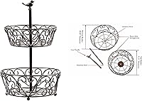 Vista 7 de Cesta de 2 niveles, soporte de frutas