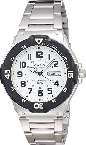 Casio MRW200H Series | Unisex Analog Watch | 100M WR | Stainless Steel Case | Resin Band | 2 Hand Analog (HR, Min, SEC) | Date Display | Screw Down Crown/Screw Down Caseback | 3 Year Battery