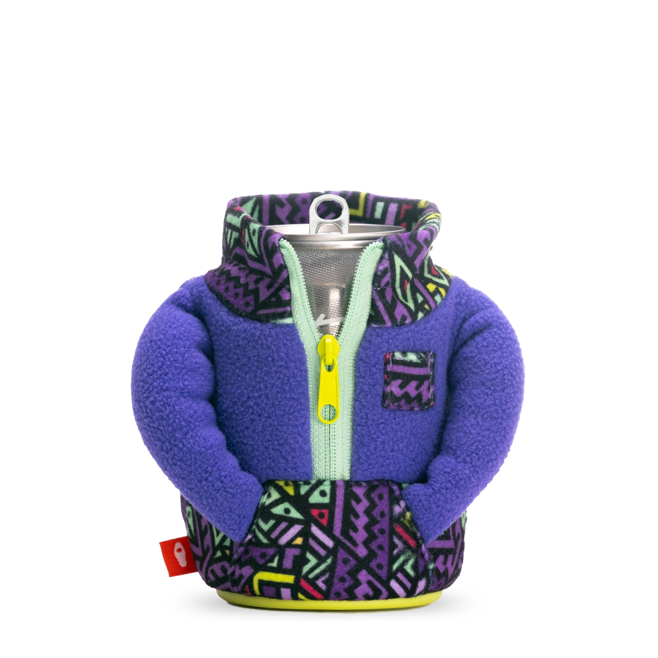 Puffin - Die Fleece-Getränkejacke, isolierter Dosenkühler, komplett blaugrün