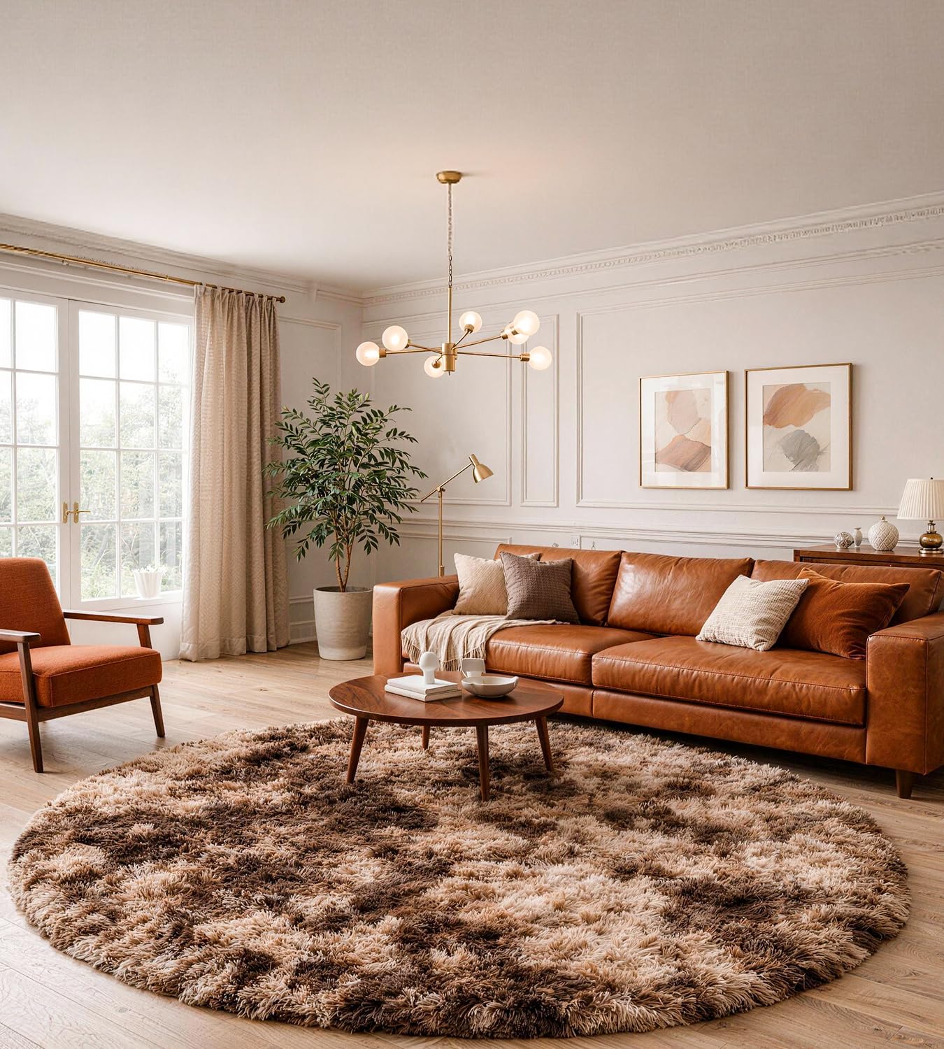 MARATIP Teppich Wohnzimmer Hochflor Schlafzimmer Wohnzimmerteppich