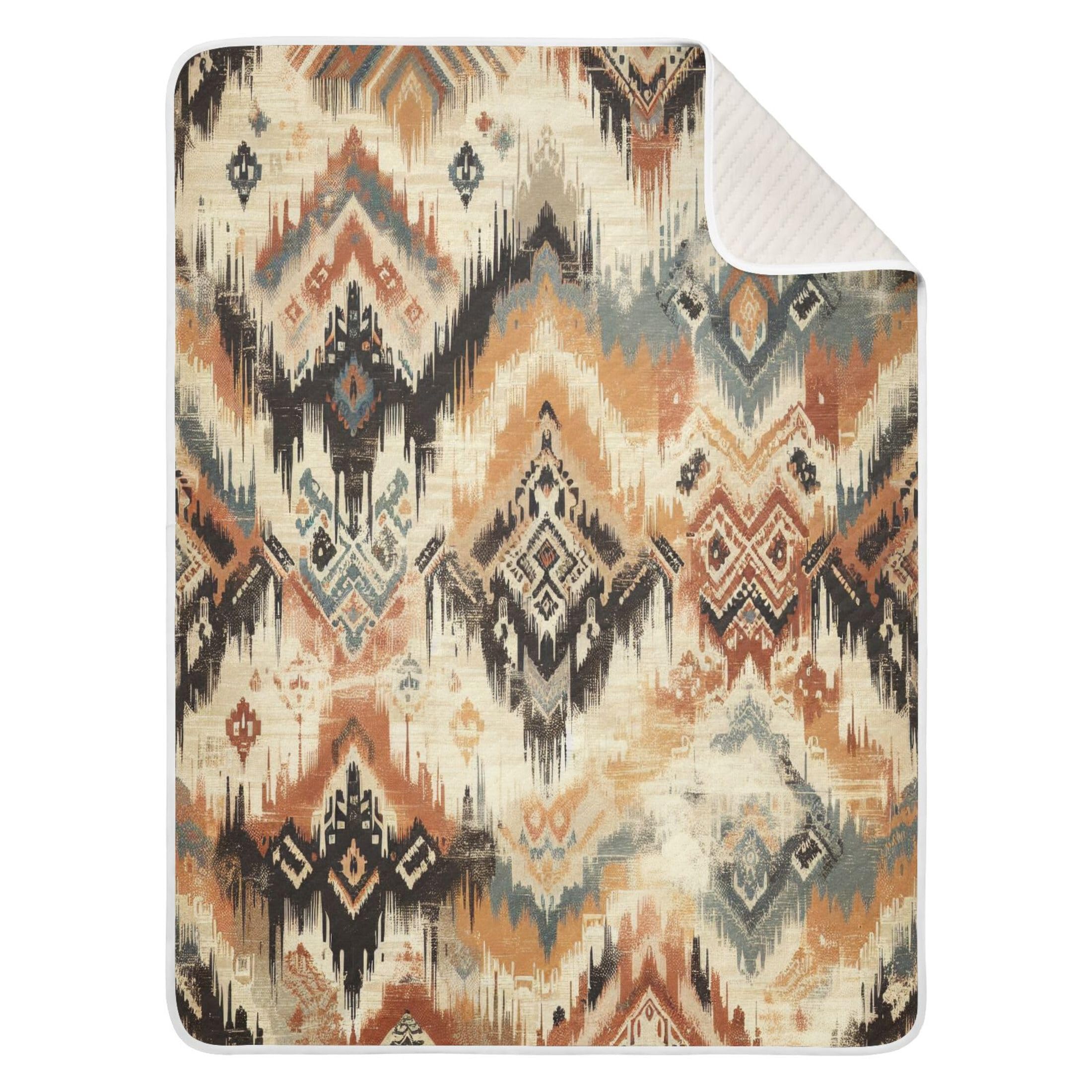 Burbuja Ethnic Pattern Baby Blanket for Boys Girls, Nursery Soft Warm Swaddling Receiving Baby Blankets, 30x40 in Toddler Blanket