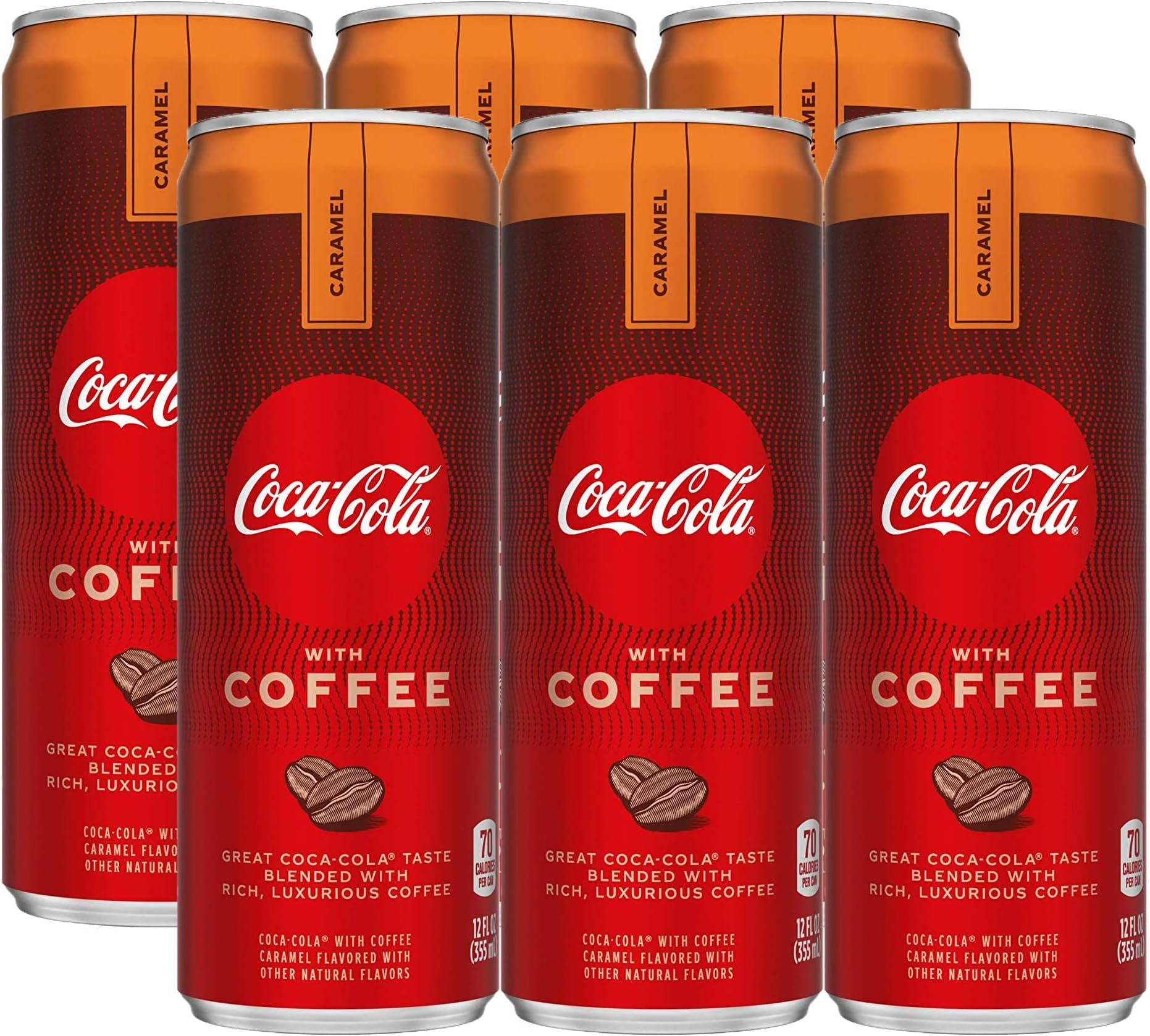 Coke with Coffee Caramel, 12 Fl Oz (6 Pack, Total of 72 Oz)