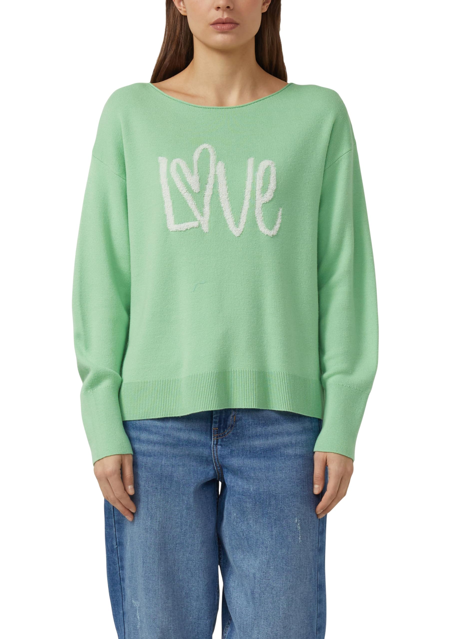 s.Oliver Strickpullover mit Love-Schriftzug