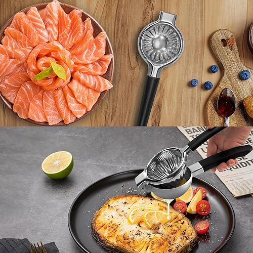 Miniatura 7 de Exprimidor de limón de alta calidad, exprimidor de limón de acero inoxidable 316L, exprimidor de cítricos de lixiviación cero de metal pesado,