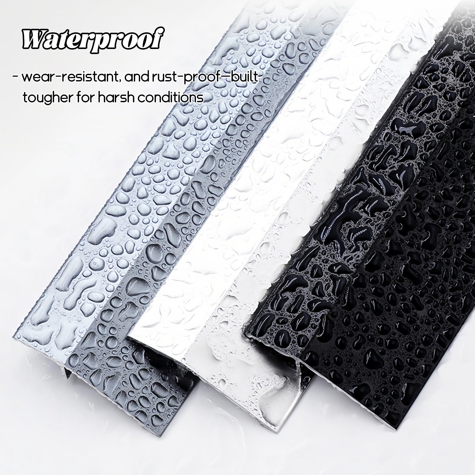Srebrna listwa progowa do podłóg laminowanych, regulacja wysokości 1-4 cm, szerokość 7-10 cm, złącze szwowe do drzwi i szczelin podłogowych, 7 cm x 1,8 m (90 cm x 2)