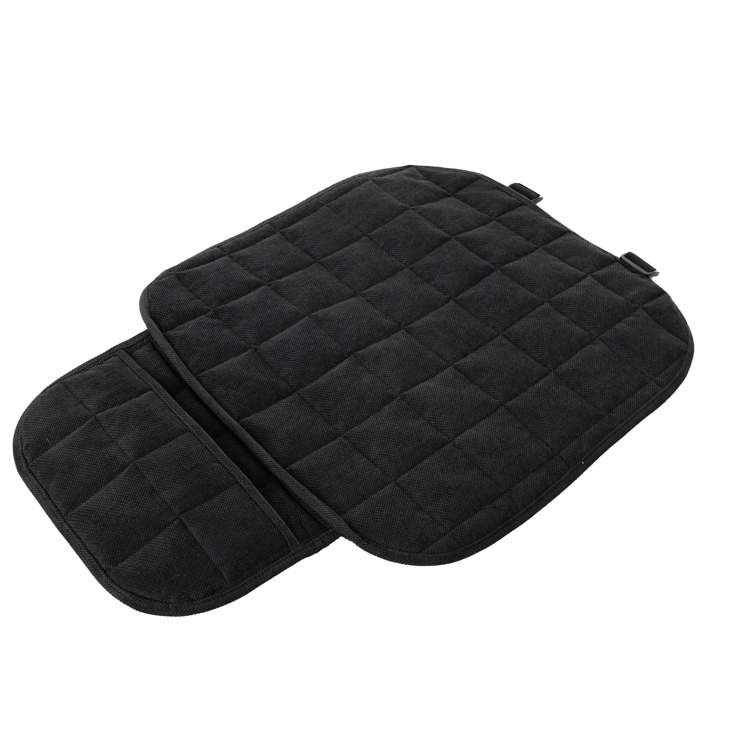 PillowPrim Auto-Vordersitzbezug für Hunde, Gesteppter & Strapazierfähig Hundesitzbezug - Kratzfeste Autoschondecke Hund Rücksitz – ideal für Kinder und Haustiere – 50x50 cm – schwarz