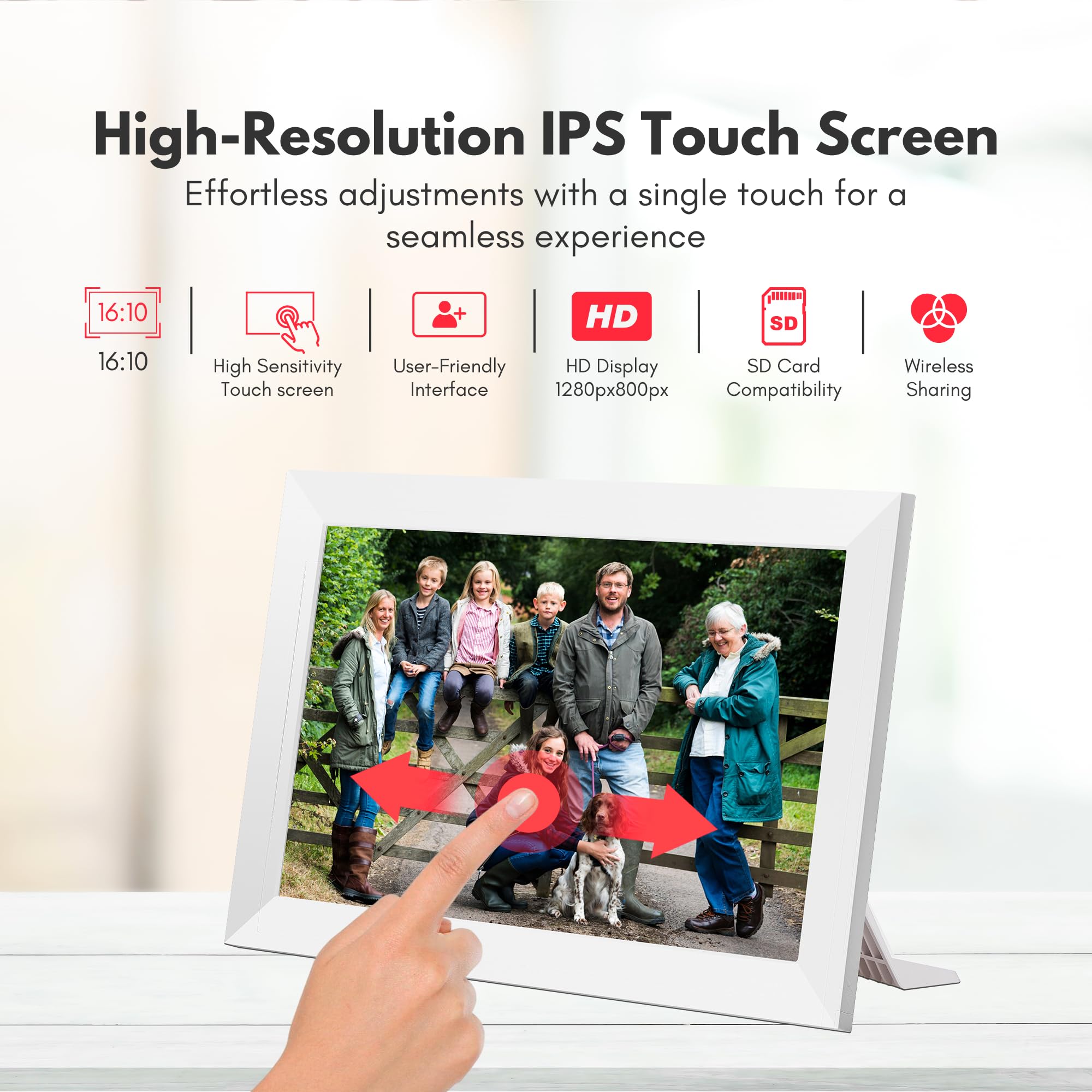 Aura Frames Digital Frame 10.1'' Smart Digital Photo Frame With HD ...