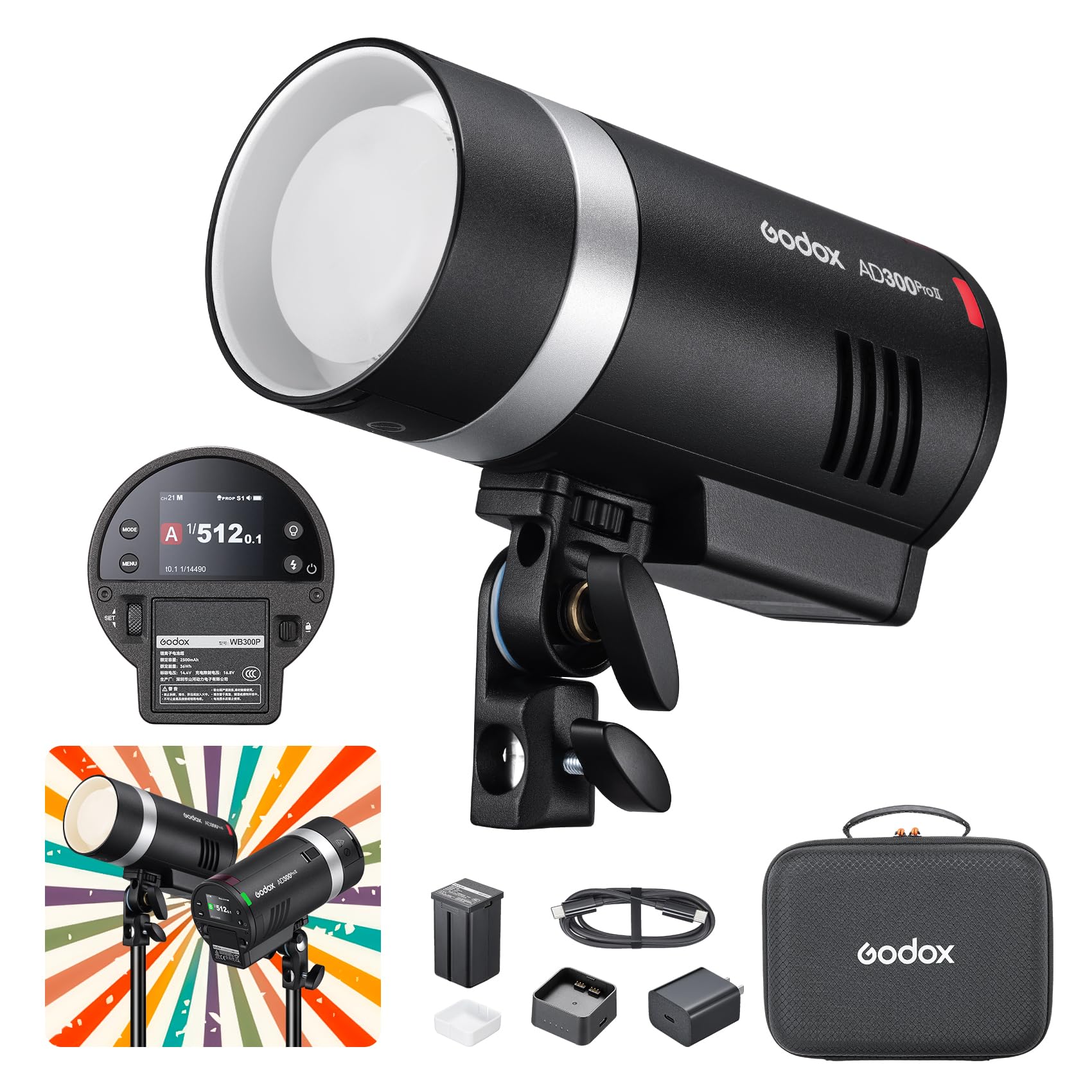Godox AD300Pro II 300Ws TTL Outdoor Flash with HSS and 2.4G X
