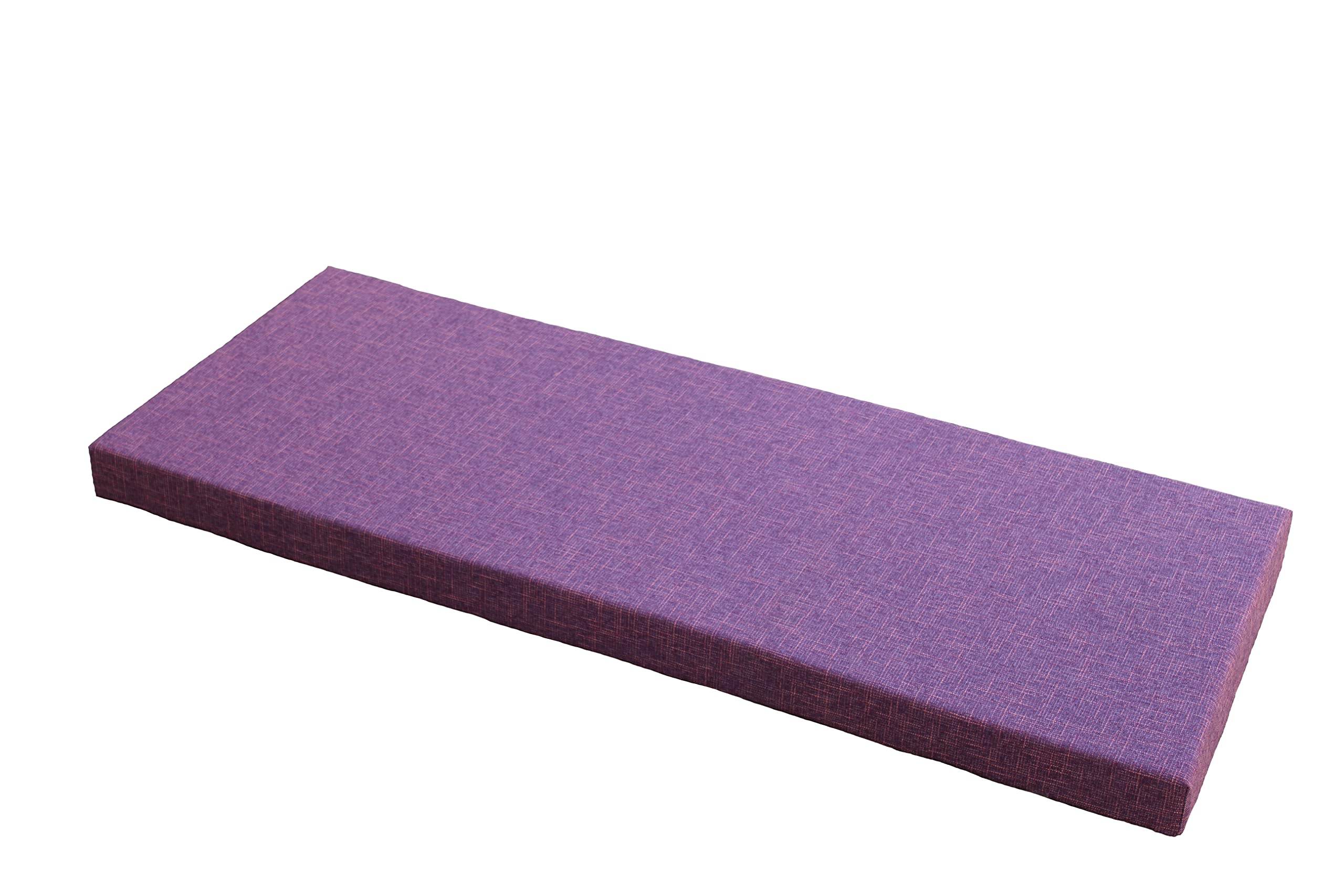 Ginsimar Custom Size Bench Cushion - Farmhouse Storage Bench with End of Bed Design (Purple; 54 x 45 x 10 cm)