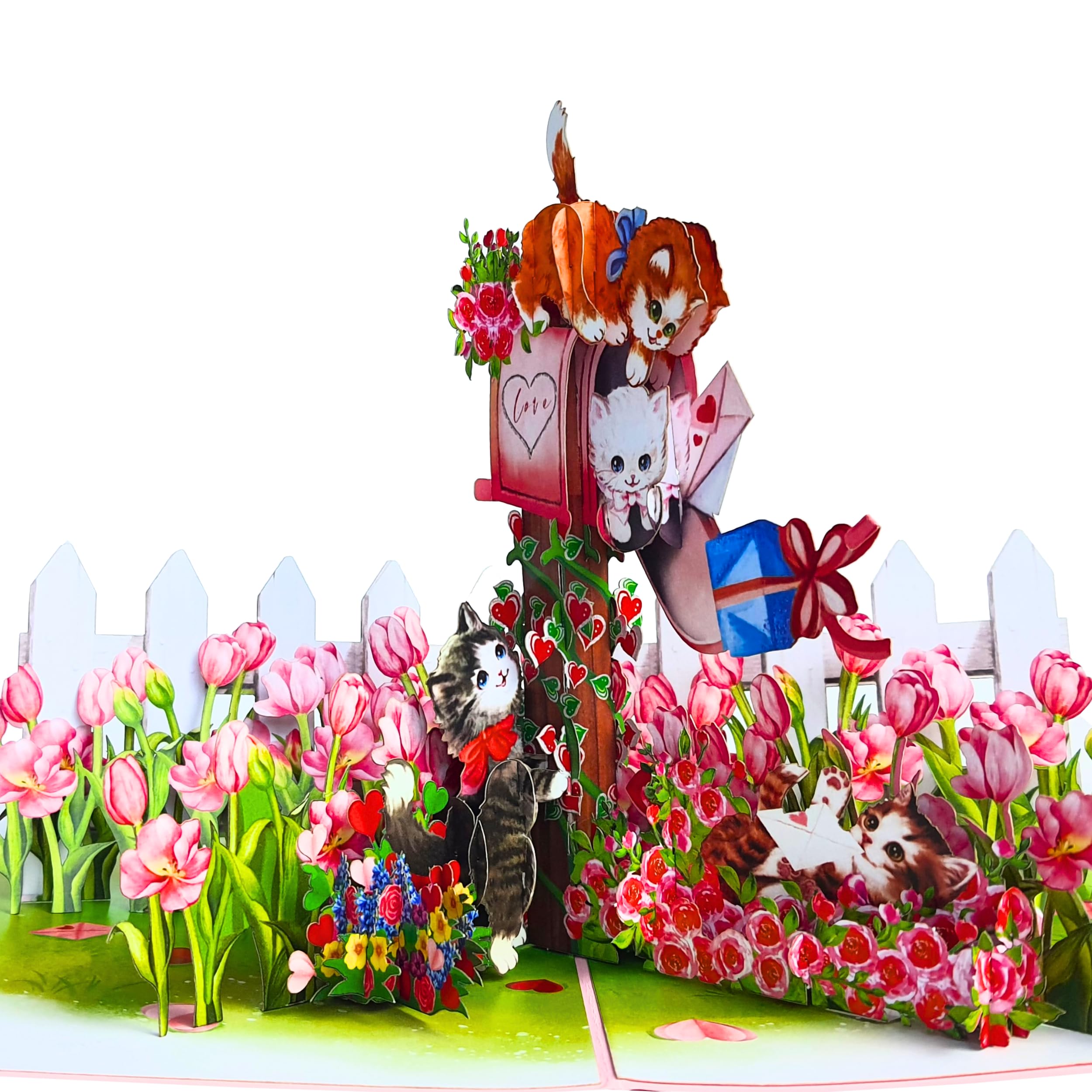 Heureuse Saint-valentin, Pop-up Carte, Joli Couple Amoureux Tenant Un