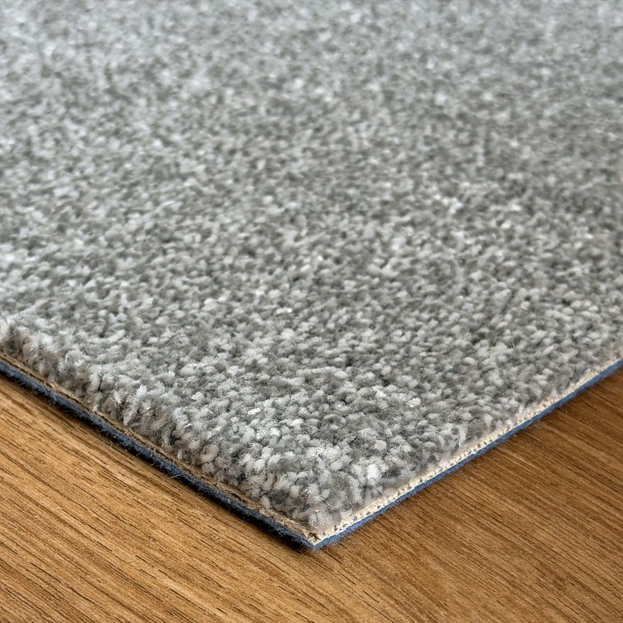 Steffensmeier Teppichboden Levanto Meterware | Auslegware für Wohnzimmer Schlafzimmer | Hellgrau, Größe: 100x200 cm