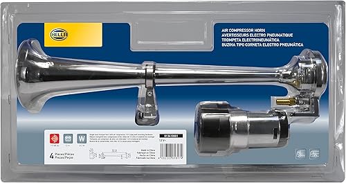 Miniatura 8 de Hella - Juego de bocina de aire 003001651 de 2 trompetas, 12 voltios