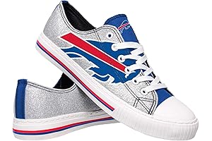 FOCO Women's Buffalo Bills Team Logo Canvas Sneakers