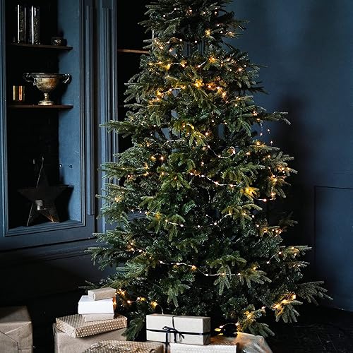 Miniatura 7 de Metaku Guirnalda de luces de 33 pies, 100 luces LED con control remoto y temporizador, luces parpadeantes, alimentadas por USB, iluminación navideña