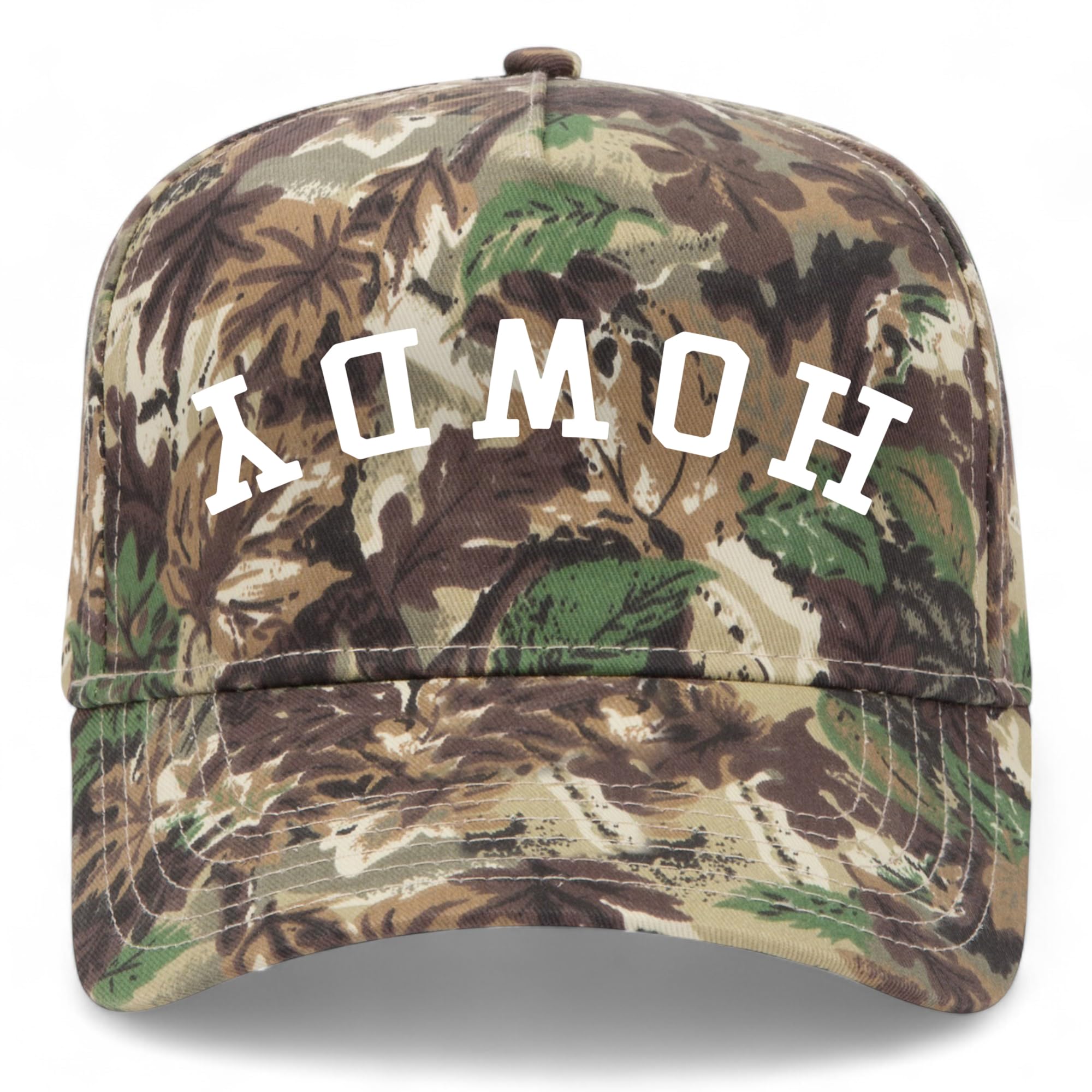 Howdy Upside Down Vintage Trucker Hat | Premium Snapback Baseball Hat for Men & Women