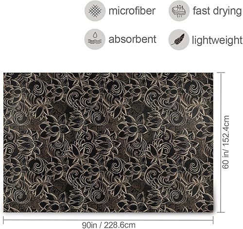 Miniatura 3 de Luxurious Gold Lotus Flowers Ultra-Soft Blankets & Throws, Microfiber Spring Flannel Fleece Blanket Adults Kids Chair Office Office Throws 60"x90"