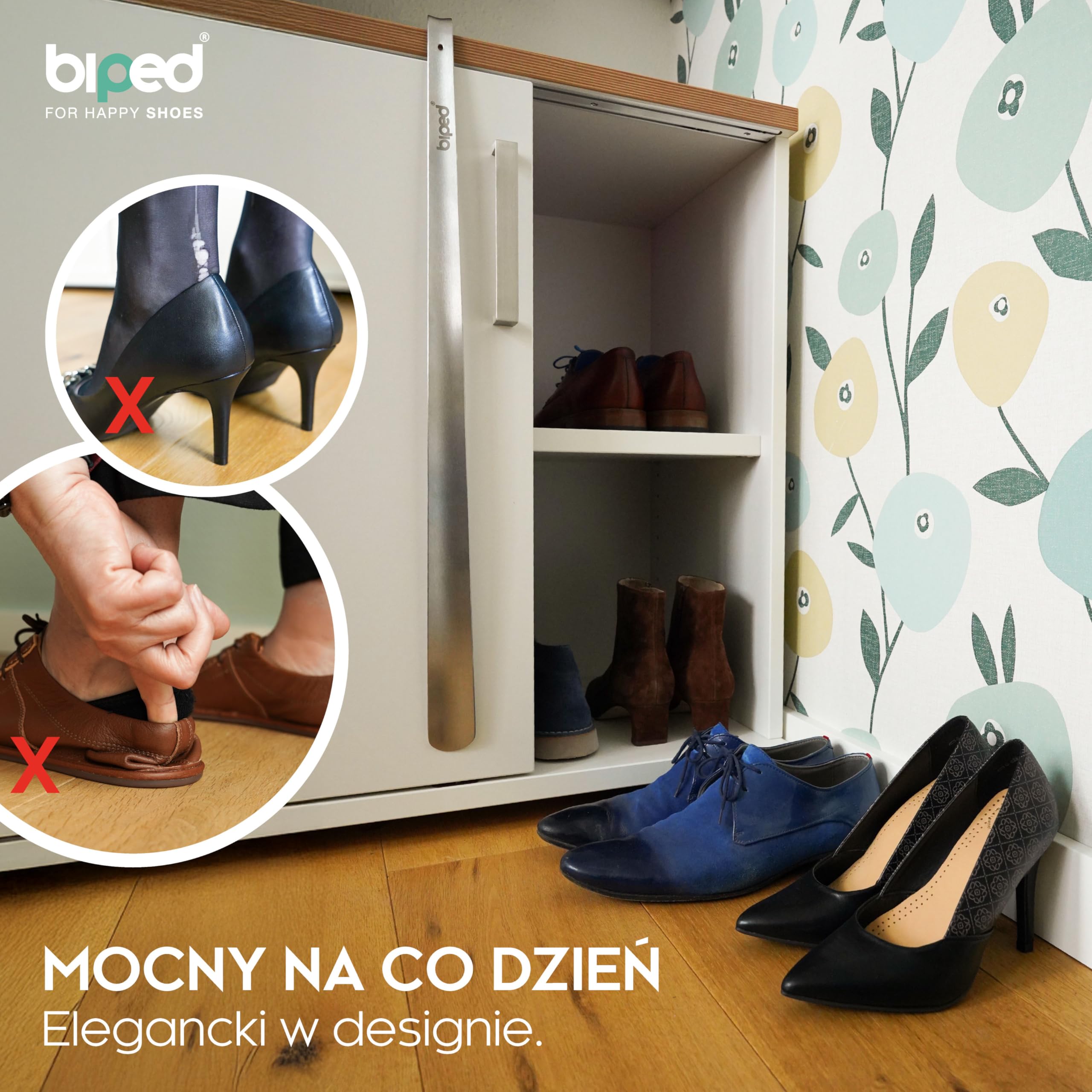 biped dluga metalowa lyzka do butow ze szczotkowanej stali nierdzewnej – bardzo solidny pomocnik w eleganckim pudelku prezentowym – ergonomiczna lyzka premium na co dzien z2932(70cm,silver)