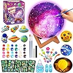 Goody King Paint Your Own Moon Lamp Kit, DIY 3D Space Moon Night Light, Crafts for Teens Girls Boys, Arts & Crafts for Kids Ages 8-12, Art Supplies Christmas Craft Birthday Gift for Kids Ages 3+