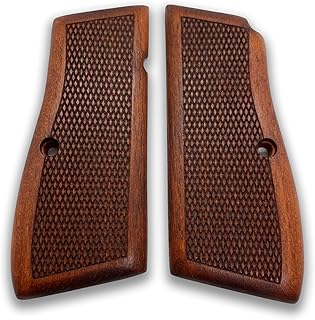 Wooden Pistol Grips for Browning Hi Power, SA 35, Tisas Regent BR-9, Luger M80, HP 14, Walnut & Beech Grip Panels, Veteran Gift