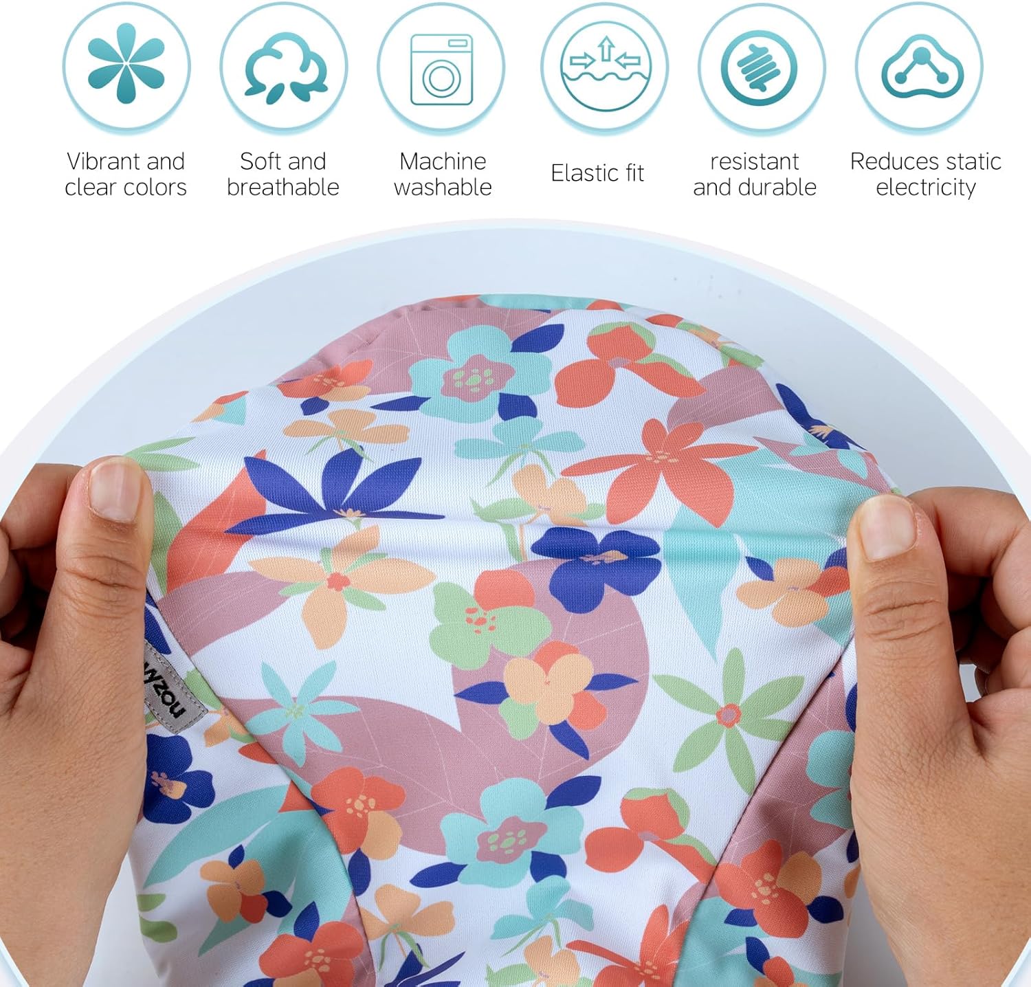 Satin Lined Scrub Cap for Women, Work Hat Medical Dental Surgeon Adjustable Elastic Tie Surgical Cap (Dark Blue) - Image 6