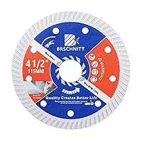 Vista 7 de Hoja de diamante para mampostería, 10 pulgadas (9.843 in) con eje de 1"-4/5"-5/8" disco de corte de diamante continuo seco/húmedo para granito