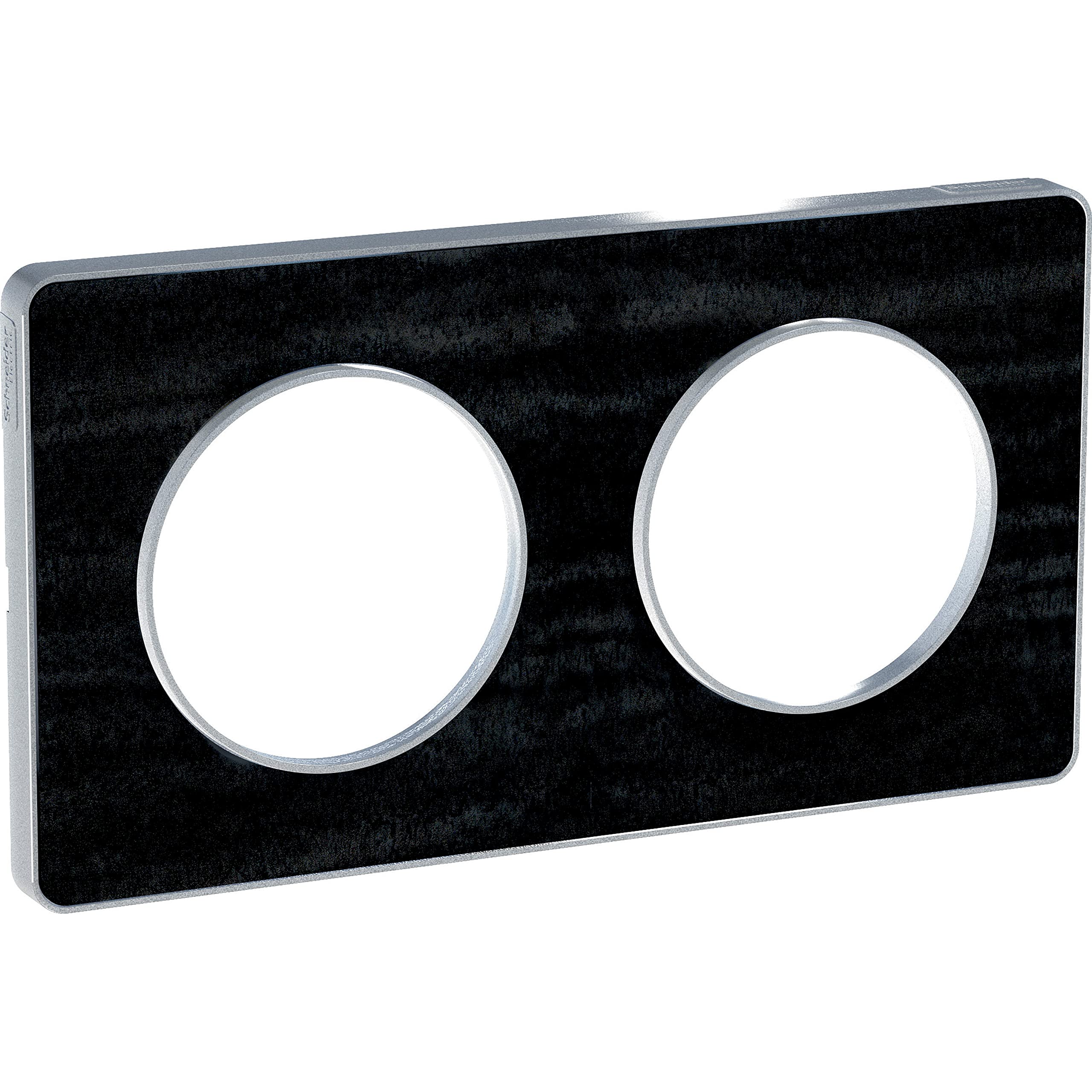 Placa de roble Astrakán para tapar dos interruptores Odace Touch 71 mm 1