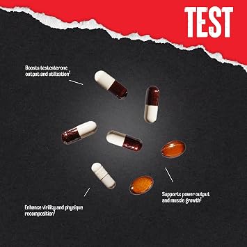 Animal Test Testosterone Booster for Men - Male Enhancing Supplement Libido Booster for Strength Athletes & Bodybuilders to Increase Stamina, Endurance, Muscle Growth, All-in-One Packs 21 Day Cycle