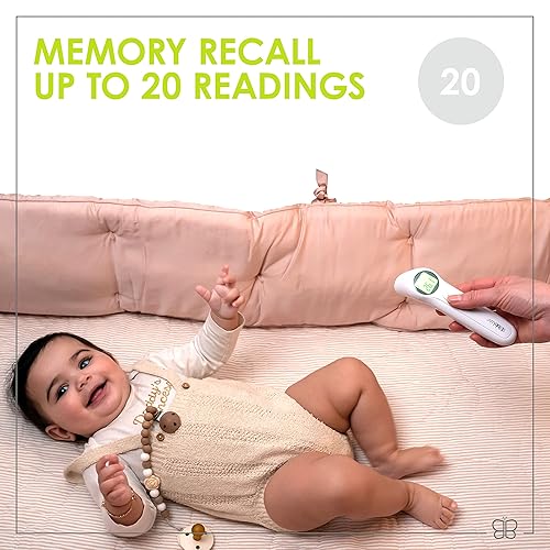 Miniatura 8 de bblüv - Orä - Termómetro infrarrojo digital sin contacto, termómetro de oído - Pantalla LED 5 en 1, para bebés, niños y adultos Indicador de