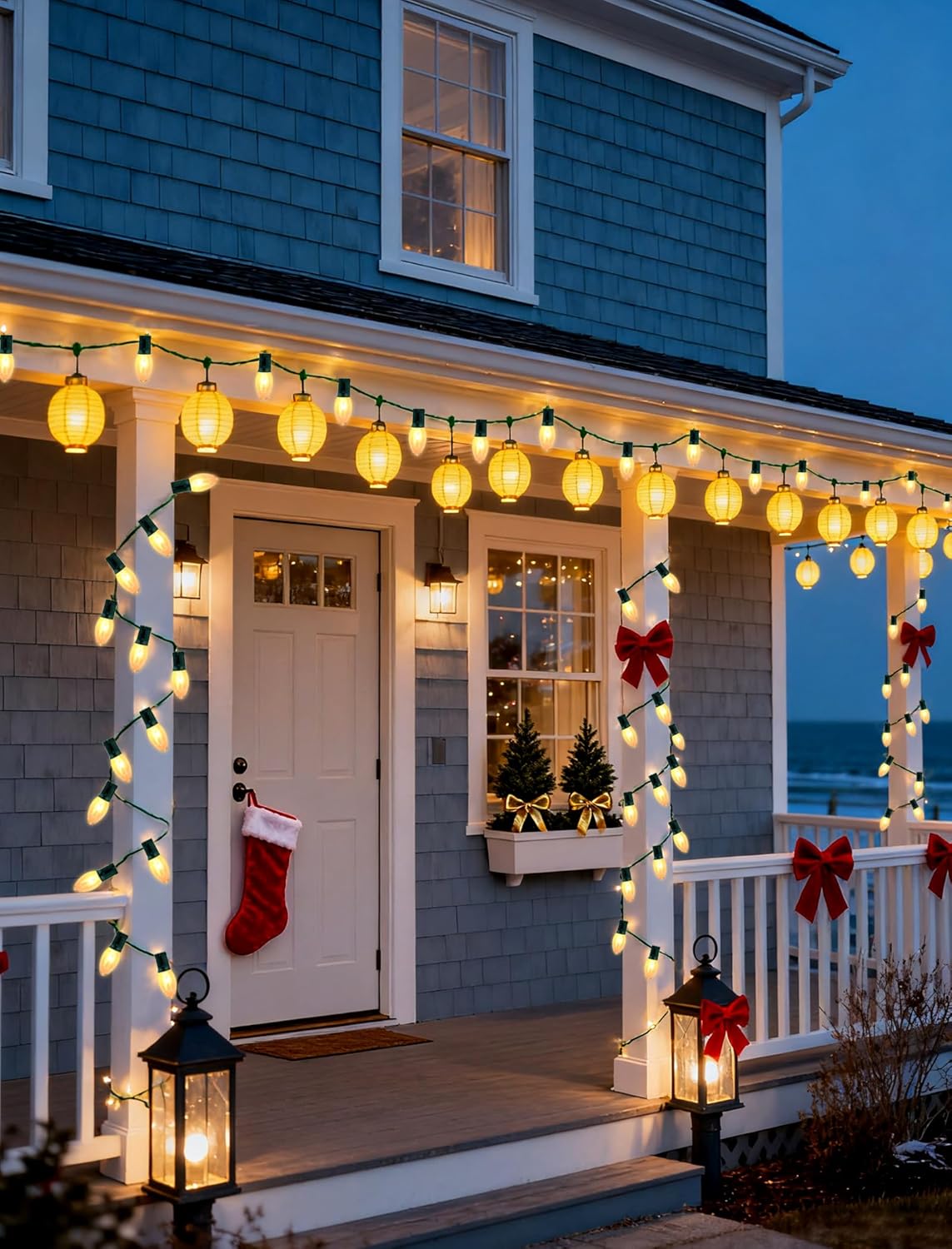 30-Pack C9 Incandescent Bulbs, Warm White Vintage Christmas Light Bulbs for a Nostalgic Holiday Glow, Shatterproof, E17 Base for String Lights